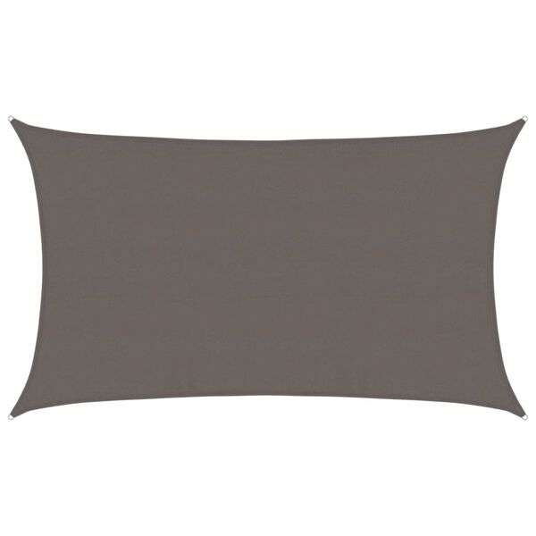 vidaXL Para-sol estilo vela 160 g/m&sup2; 5x8 m PEAD antracite