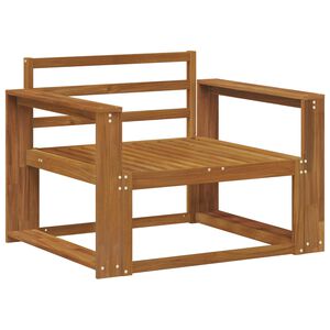 vidaXL Sof&aacute; M&eacute;dio Externo Madeira S&oacute;lida de Ac&aacute;cia Natural