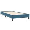 vidaXL Cama com molas sem colch&atilde;o 100x220 cm veludo azul-escuro