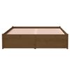 vidaXL Estrutura cama pequena de casal 120x190 cm madeira castanho-mel