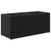 vidaXL Floreira com 2 vasos 72x30x32 cm vime PE preto