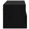 vidaXL Gabinetes de TV na Parede 2 pcs Carvalho Preto 60 x 30 x 30 cm