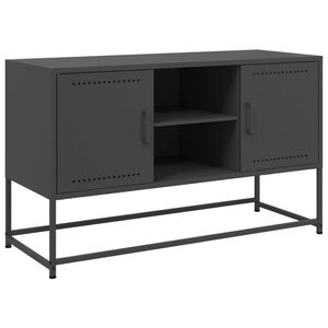vidaXL M&oacute;vel de TV 100,5x39x60,5 cm a&ccedil;o preto