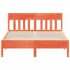 vidaXL Cama sem colch&atilde;o 135x190 cm madeira pinho maci&ccedil;a castanho-mel