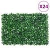 vidaXL Veda&ccedil;&atilde;o de arbusto artificial 24 pcs 40x60 cm verde