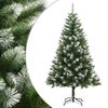 vidaXL &Aacute;rvore de Natal artificial articulada c/ flocos de neve 210 cm