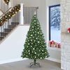 vidaXL &Aacute;rvore de Natal Artificial Verde 240 cm PVC, A&ccedil;o e Pl&aacute;stico