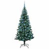 vidaXL &Aacute;rvore de Natal Artificial Pr&eacute;-iluminada Verde 180 cm PVC