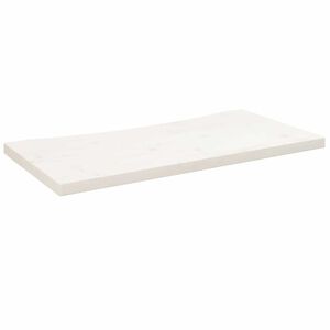 vidaXL Tampo de secret&aacute;ria 80x40x2,5 cm pinho maci&ccedil;o branco