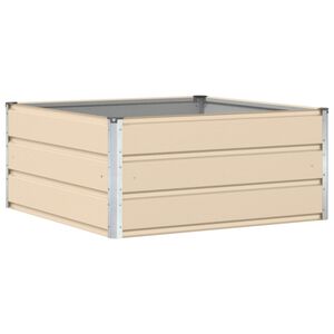 vidaXL Floreira Ivory 100 x 100 x 45 cm A&ccedil;o