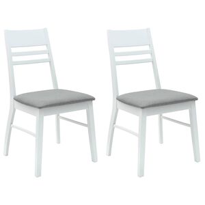 vidaXL Cadeiras de Jantar 2 pcs Branco 43 x 54 x 89 cm