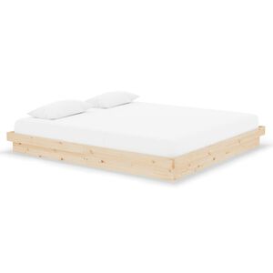 vidaXL Estrutura de cama super king 180x200 cm madeira maci&ccedil;a