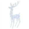vidaXL Rena de Natal XXL 250 luzes LED 180 cm acr&iacute;lico branco frio