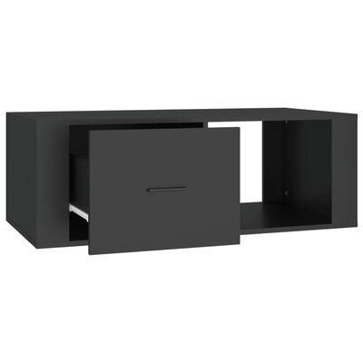 vidaXL Mesa de centro 100x50,5x35 cm derivados de madeira preto