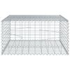 vidaXL Cesto gabião com cobertura 100x100x50 cm ferro galvanizado