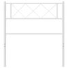 vidaXL Cabeceira de substitui&ccedil;&atilde;o 90 cm metal branco