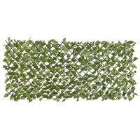 Nature Treliça de jardim com loureiro 90x180 cm folhas verdes