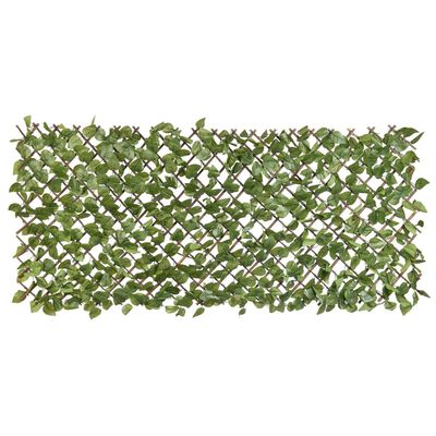 Nature Treliça de jardim com loureiro 90x180 cm folhas verdes