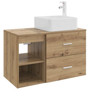 vidaXL Conjunto de M&oacute;veis para Banheiro 2 unid. Carvalho Arttisan