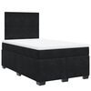 vidaXL Cama boxspring com colch&atilde;o 120x190 cm veludo preto