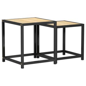 vidaXL Mesas de centro 2 pcs MDF cor carvalho sonoma