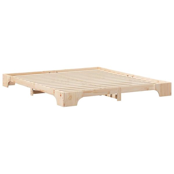 vidaXL Estrutura da Cama Castanho 200 x 210 cm