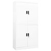 vidaXL Arm&aacute;rio de escrit&oacute;rio 90x40x180 cm a&ccedil;o branco