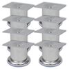 vidaXL P&eacute;s para sof&aacute; redondos 8 pcs 60 mm cromado
