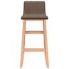 vidaXL Bancos de bar 2 pcs tecido castanho