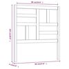 vidaXL Cabeceira de cama 96x4x104 cm pinho maci&ccedil;o