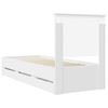 vidaXL Estrutura da Cama Branco 75 x 190 cm Madeira de Engenharia