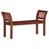 vidaXL Banco 111 cm madeira de ac&aacute;cia maci&ccedil;a
