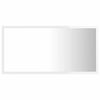 vidaXL Espelho casa banho c/ LED 80x8,5x37cm acr&iacute;lico branco brilhante