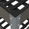 vidaXL Canteiro elevado jardim c/ prateleira 150x50x75 cm WPC cinzento