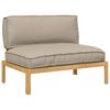 vidaXL Conjunto de Sof&aacute;s Liso Cinzento-acastanhado 120 x 92 x 69 cm