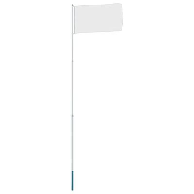 vidaXL Mastro de bandeira telescópico 4 m alumínio