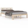 vidaXL Estrutura de cama sem colch&atilde;o 120x200 cm madeira maci&ccedil;a