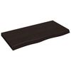 vidaXL Bancada p/ WC 100x50x(2-6)cm madeira tratada maci&ccedil;a castanho