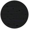 vidaXL Mesa de centro &Oslash; 55x45 cm madeira de pinho maci&ccedil;a preto