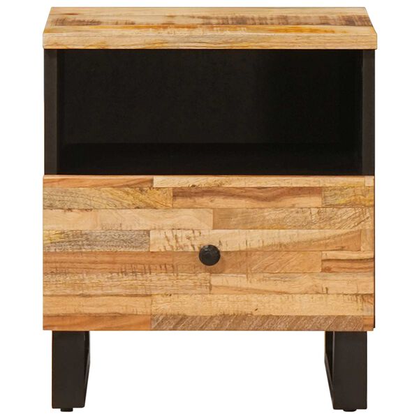 vidaXL Gabinete de Cama com gaveta 2 pcs Castanho 40 x 33 x 46 cm