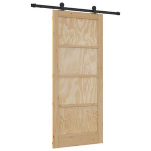 vidaXL Porta Deslizante ORKDAL Natural 86 x 198,5 cm