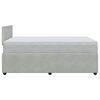 vidaXL Cama boxspring c/ colch&atilde;o 120x200 cm veludo cinzento-claro