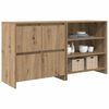 vidaXL Buffet 2 pcs Carvalho Artesanal 70 x 41 x 75 cm