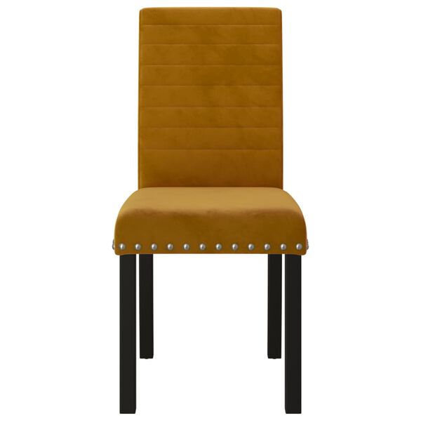 vidaXL Cadeiras de jantar 6 pcs veludo castanho