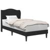 vidaXL Estrutura da Cama com cabeceira Preto 80 x 200 cm Veludo