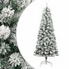 vidaXL &Aacute;rvore de Natal artificial articulada c/ flocos de neve 240 cm