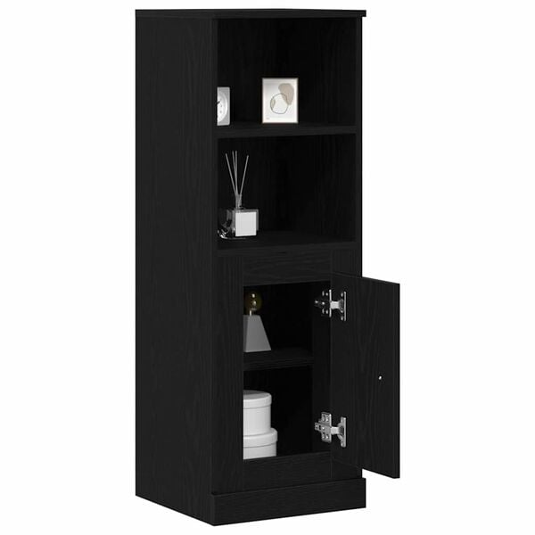 vidaXL Highboard Carvalho Preto 36 x 35.5 x 103.5 cm