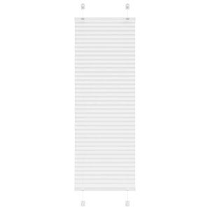 vidaXL Branco Plissada Cega 40x100 cm Largura Tecido 39,4 cm Poli&eacute;ster
