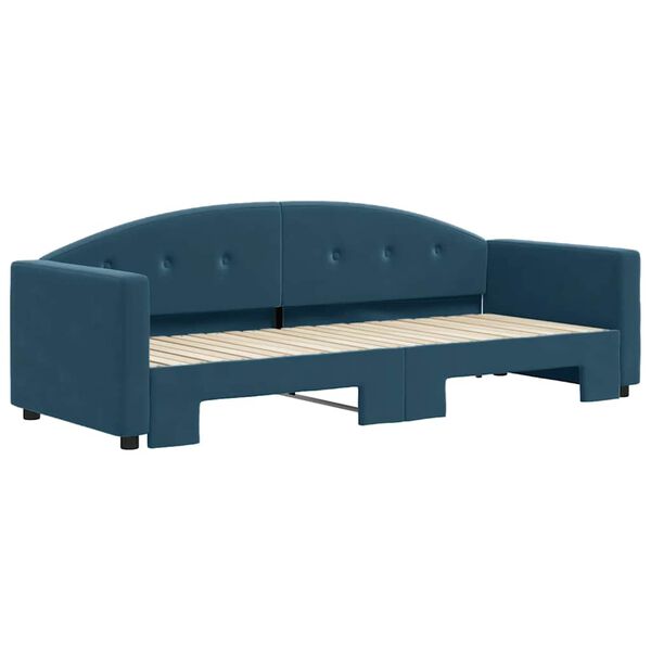 vidaXL Sof&aacute;-cama com gavet&atilde;o 80x200 cm veludo azul