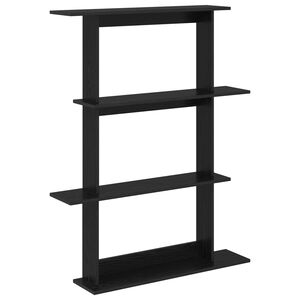 vidaXL Prateleira de Parede Carvalho Preto 100 x 20 x 126 cm
